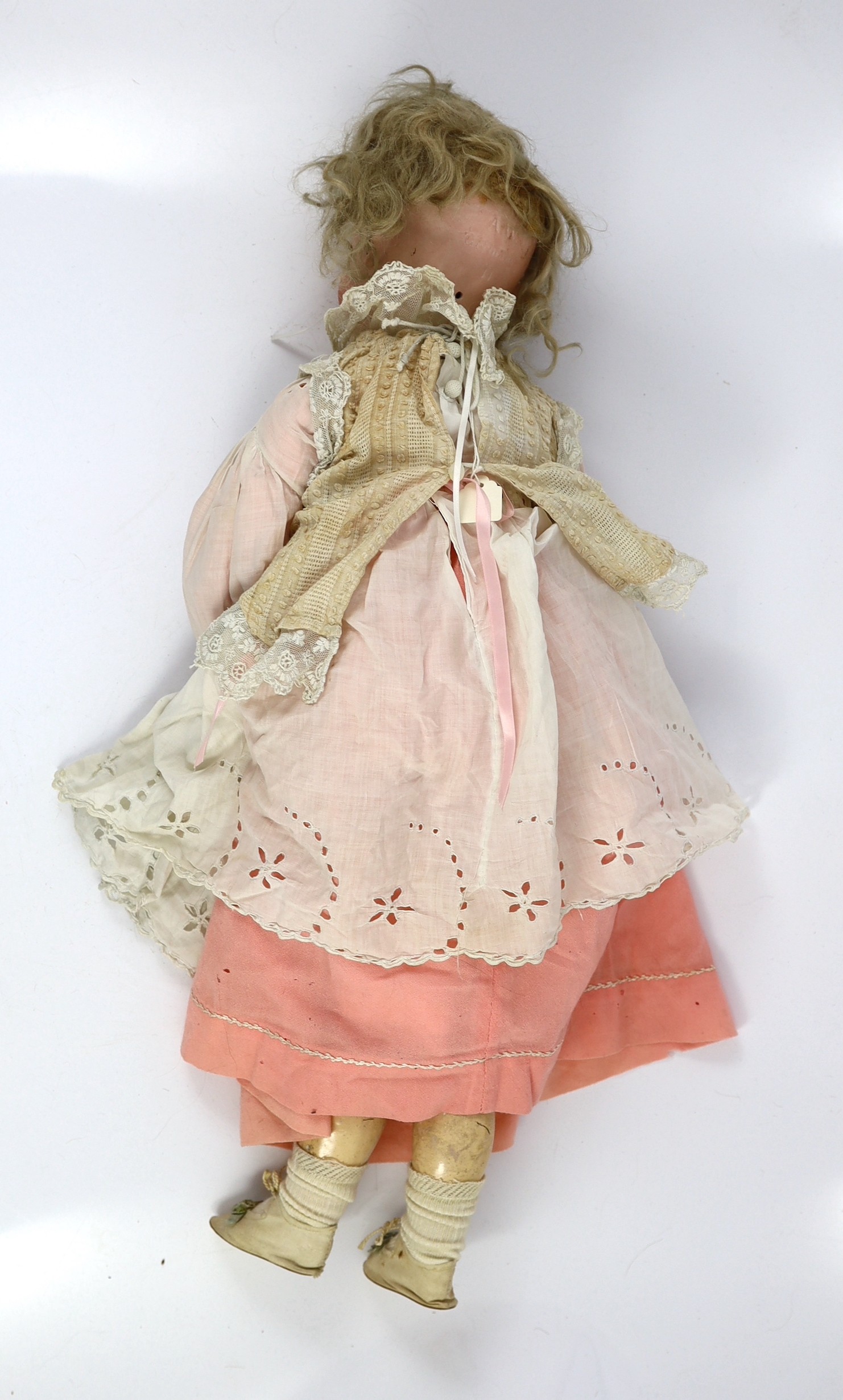 An Adolf Wislizenus bisque doll, German, circa 1910, 24in.